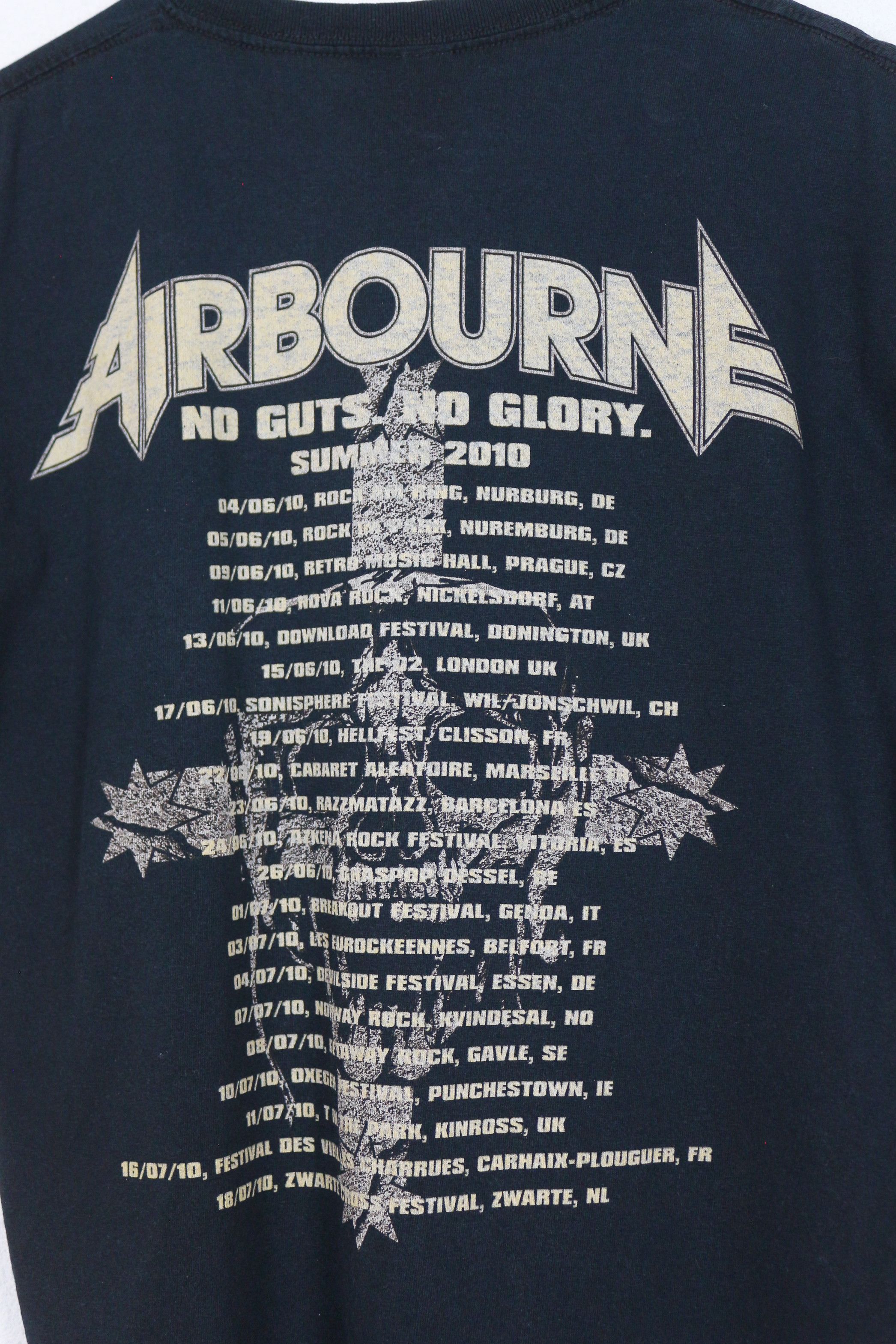 Band Tees Airbourne No Guts No Glory Tour Merch Graphic Tee Shirt Y2K Size US M / EU 48-50 / 2 - 6 Thumbnail