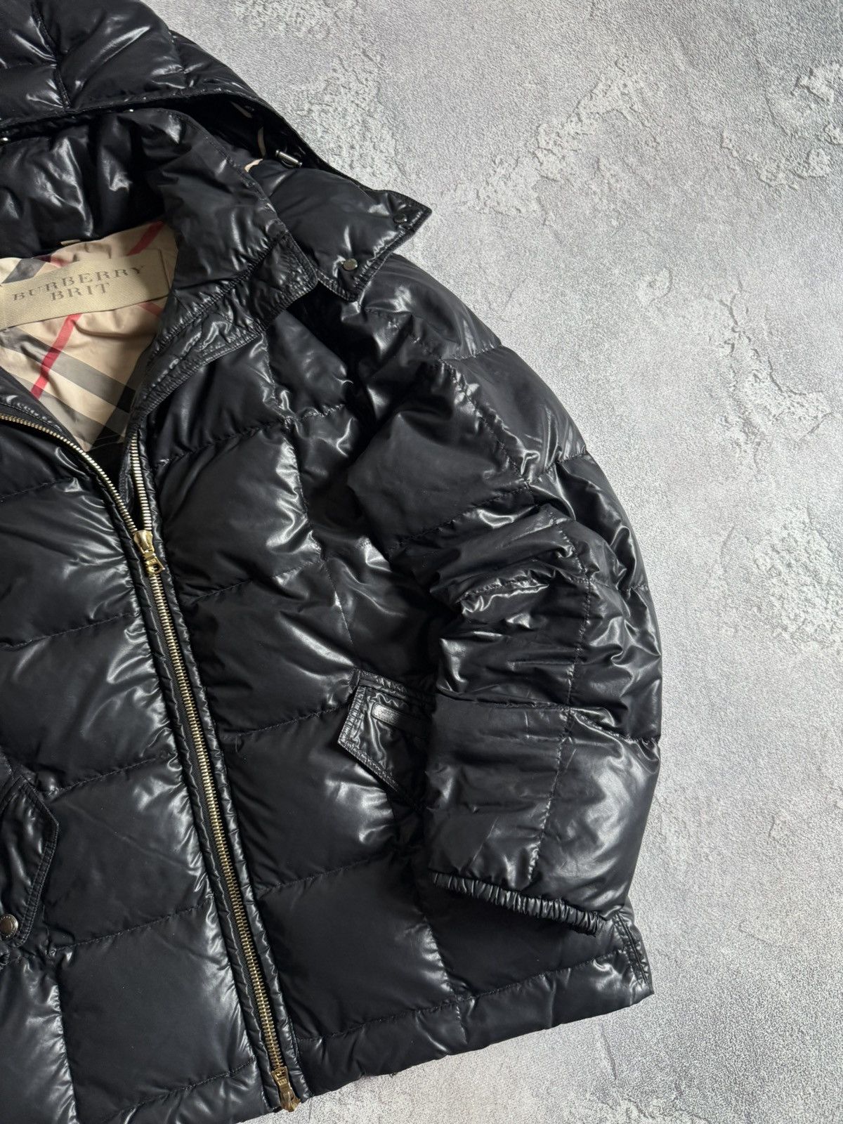 Burberry Burberry Brit XL goose down jacket puffer quilted hooded Size XL / US 12-14 / IT 48-50 - 4 Thumbnail