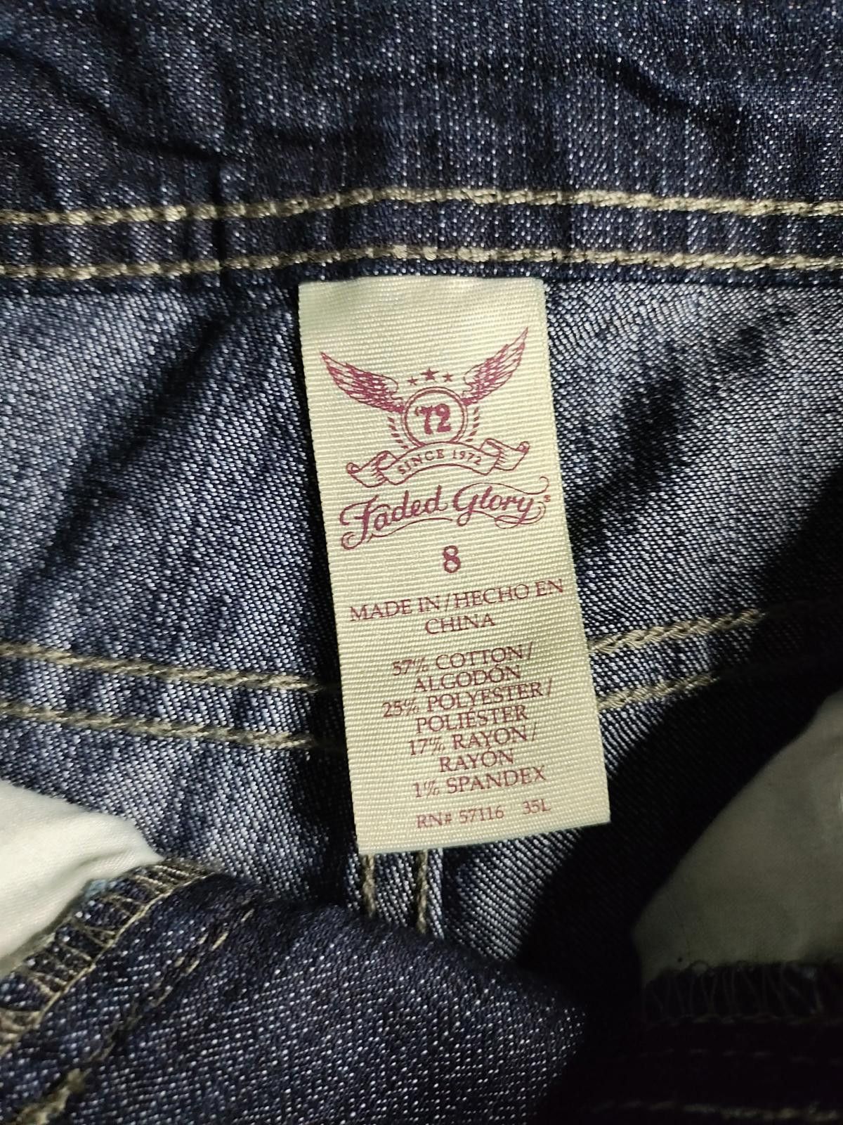Faded Glory Faded Glory Women's Denim Shorts with Belt Size 8 Size 30" / US 8 / IT 44 - 2 Thumbnail