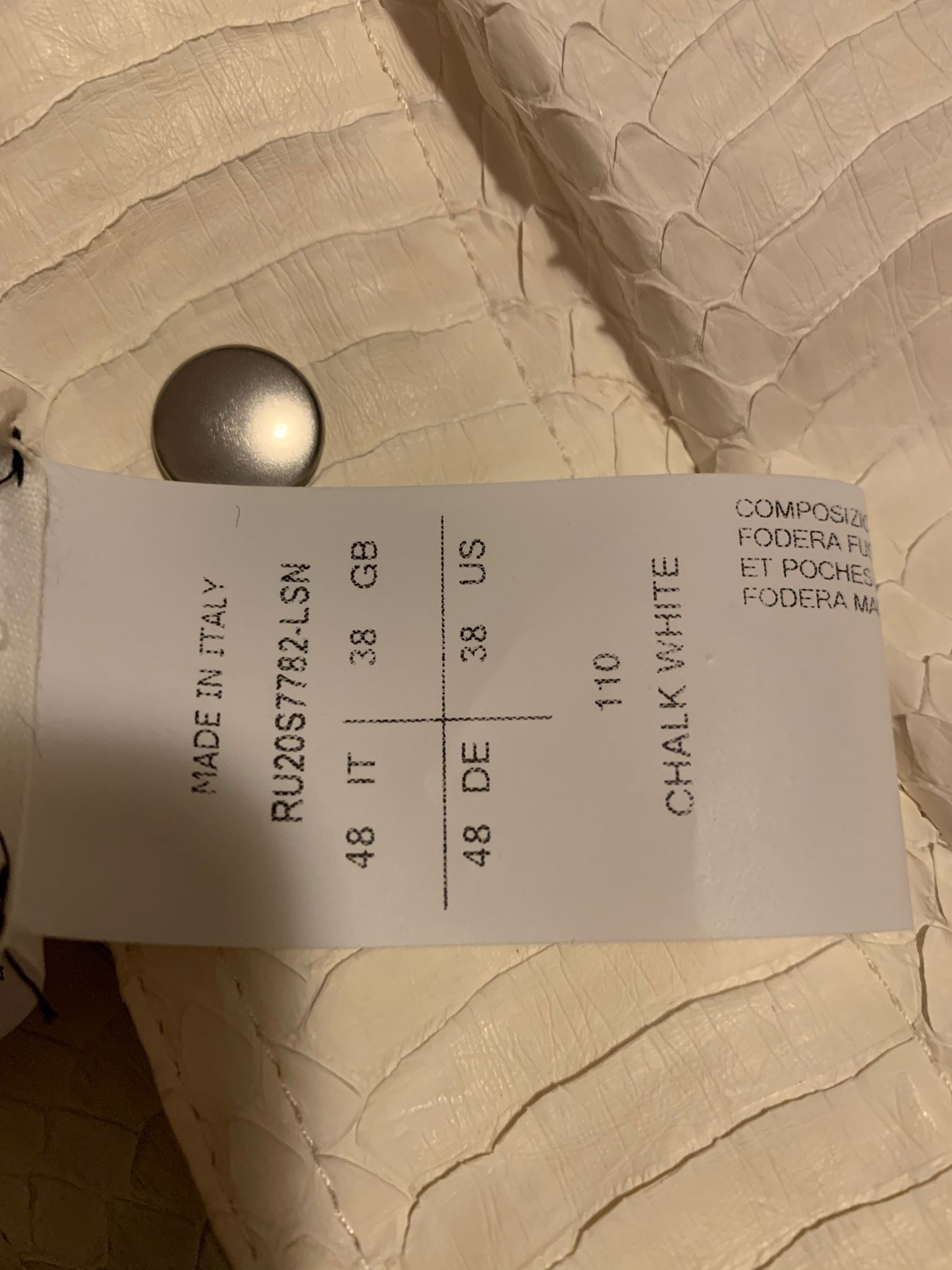 Rick Owens Snakeskin Tecuatl Jacket Size US M / EU 48-50 / 2 - 10 Thumbnail