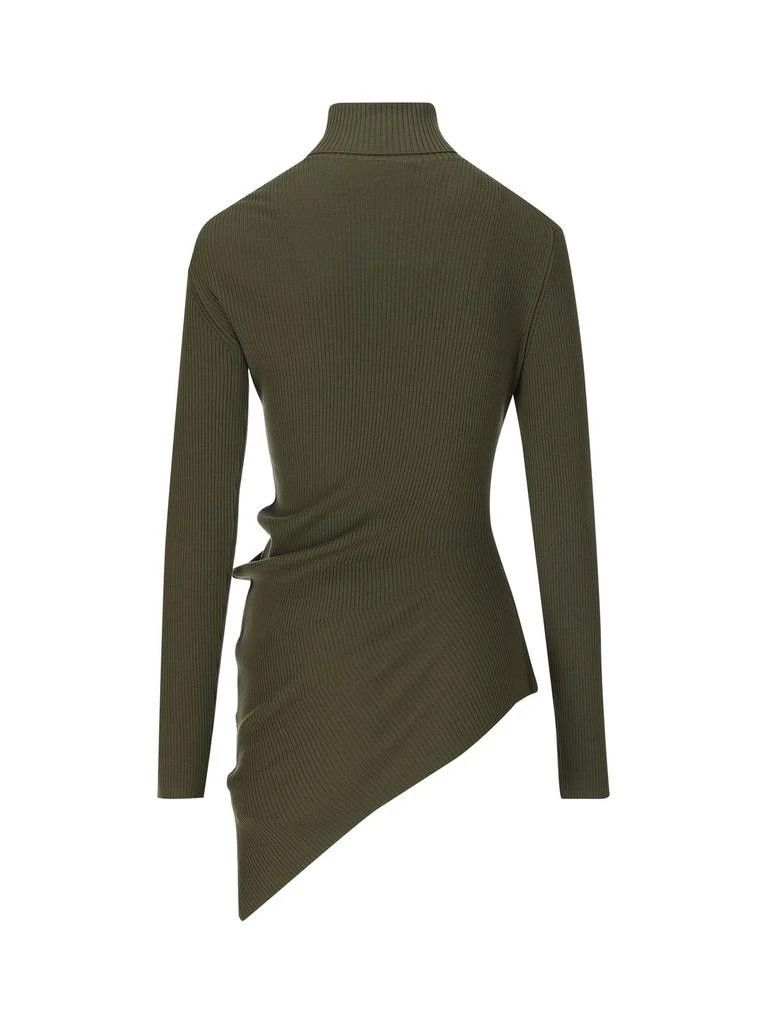 Loro Piana o1y1025 Turtleneck Sweater in Military Green Size S / US 4 / IT 40 - 2 Thumbnail