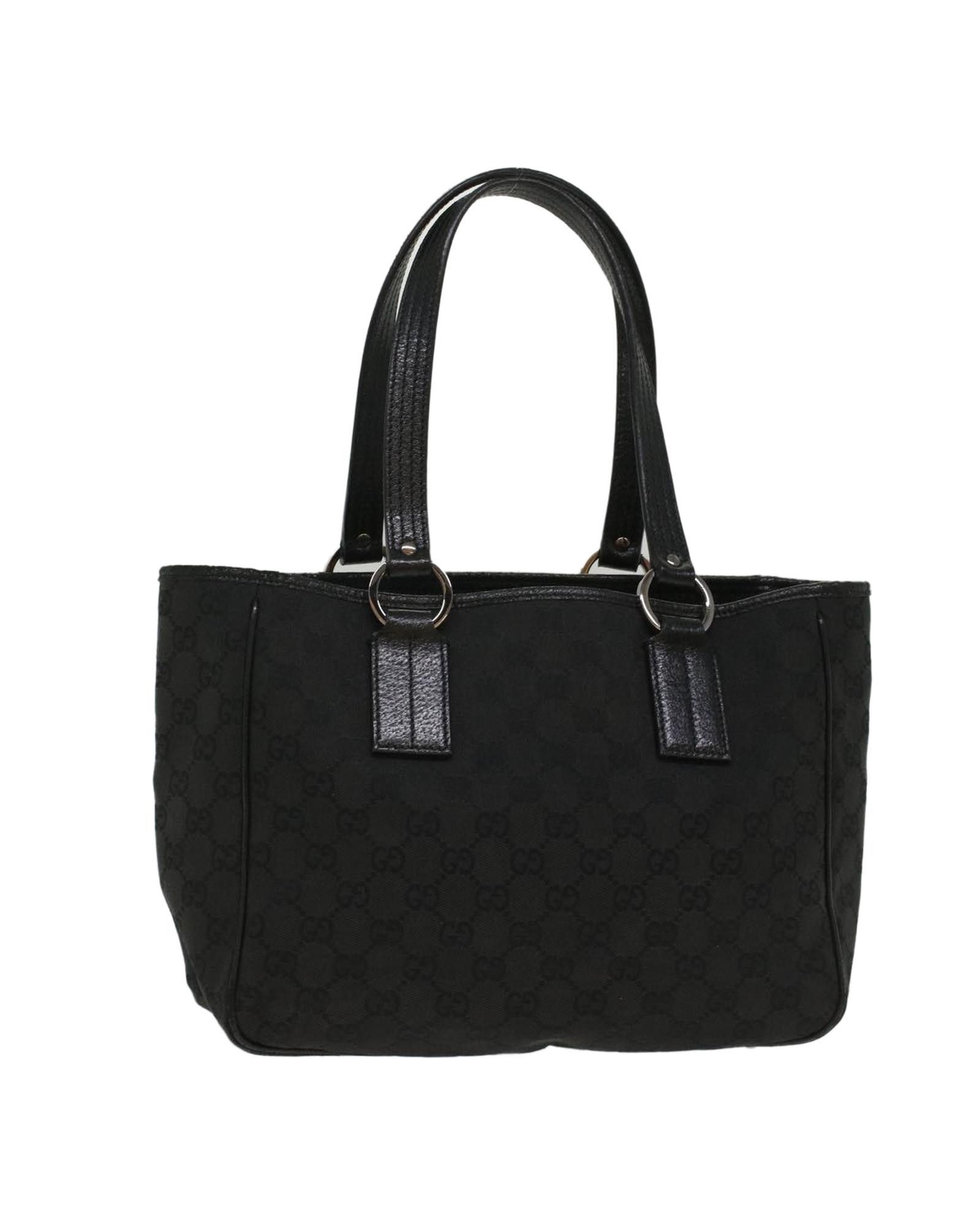 image of Gucci Classic Black GG Canvas Handbag, Women's