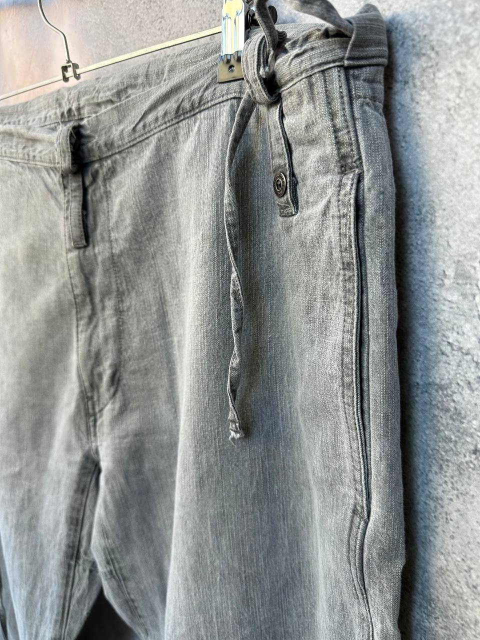 Diesel × Vintage Diesel Relaxed Fit Washed Grey Pants Belt Detail Vintage Size US 32 / EU 48 - 6 Thumbnail