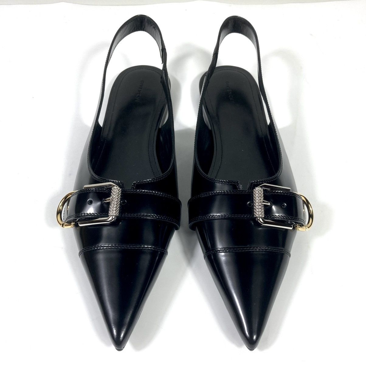 Givenchy Givenchy Voyou Pointed Toe Slingback Ballet Flat Black 39.5 Size US 8.5 / IT 38.5 - 13 Thumbnail