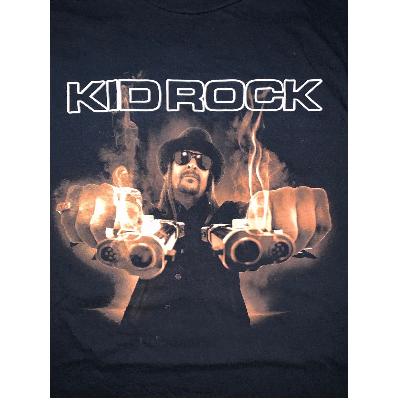 Band Tees Kid Rock Graphic T Shirt Black Concert Style Tee Large Size US XL / EU 56 / 4 - 2 Thumbnail
