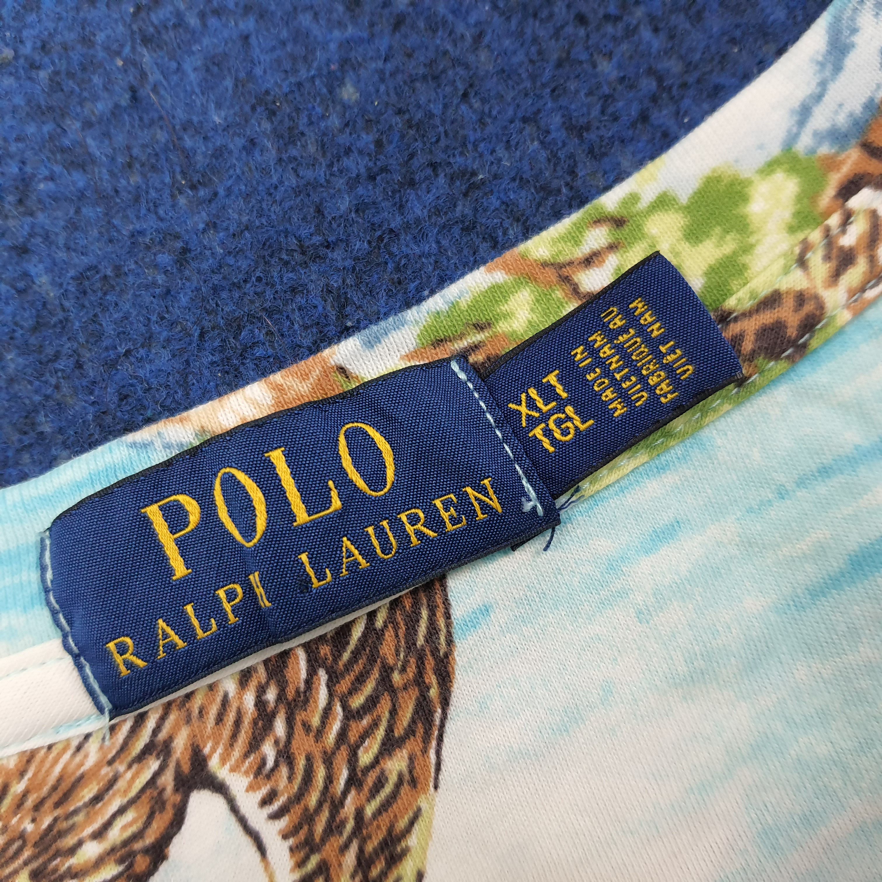 Polo Ralph Lauren Vintage POLO Ralph Lauren Overprint Pocket Tee C249N31 Size US XXL / EU 58 / 5 - 5 Thumbnail