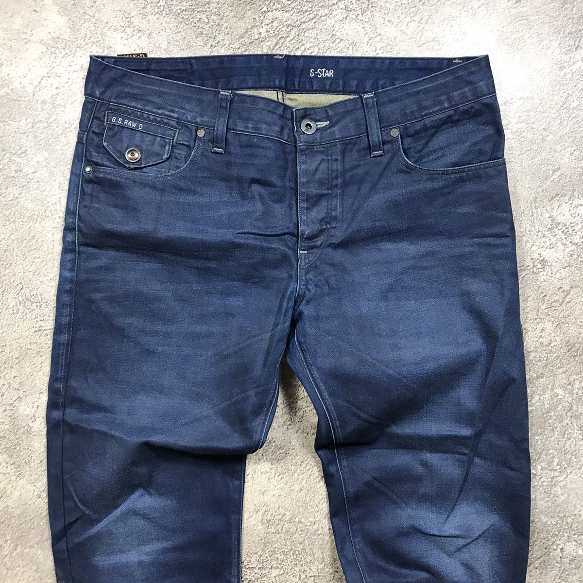 Vintage Vintage G-Star Japan Distressed Low Rise Flared Jeans 90s 34 Size US 34 / EU 50 - 3 Thumbnail