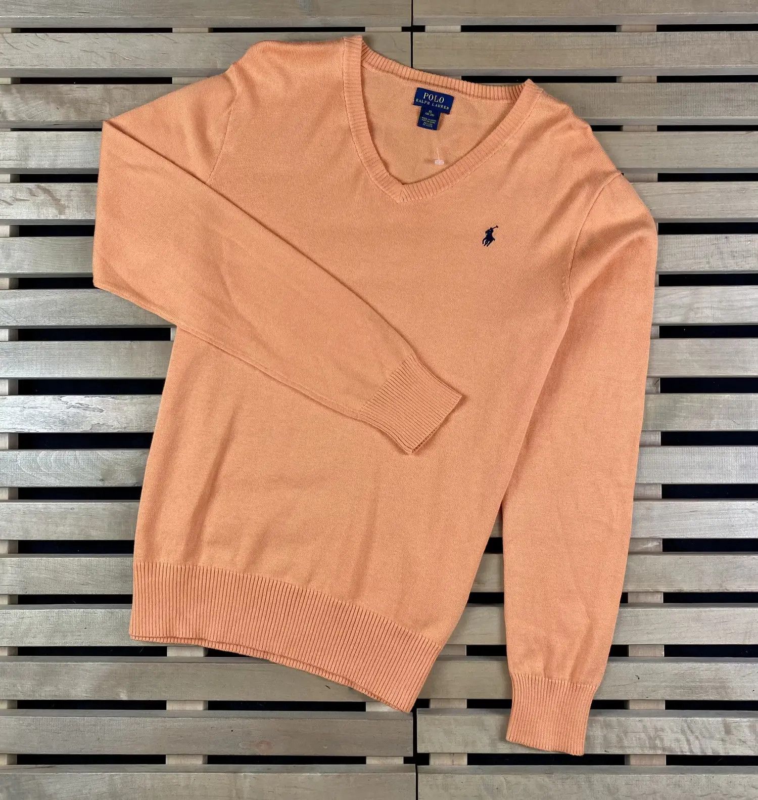 Polo Ralph Lauren Men’s Jumper Pullover Polo by Ralph Lauren V Neck Size XL Size US XL / EU 56 / 4 - 1 Thumbnail