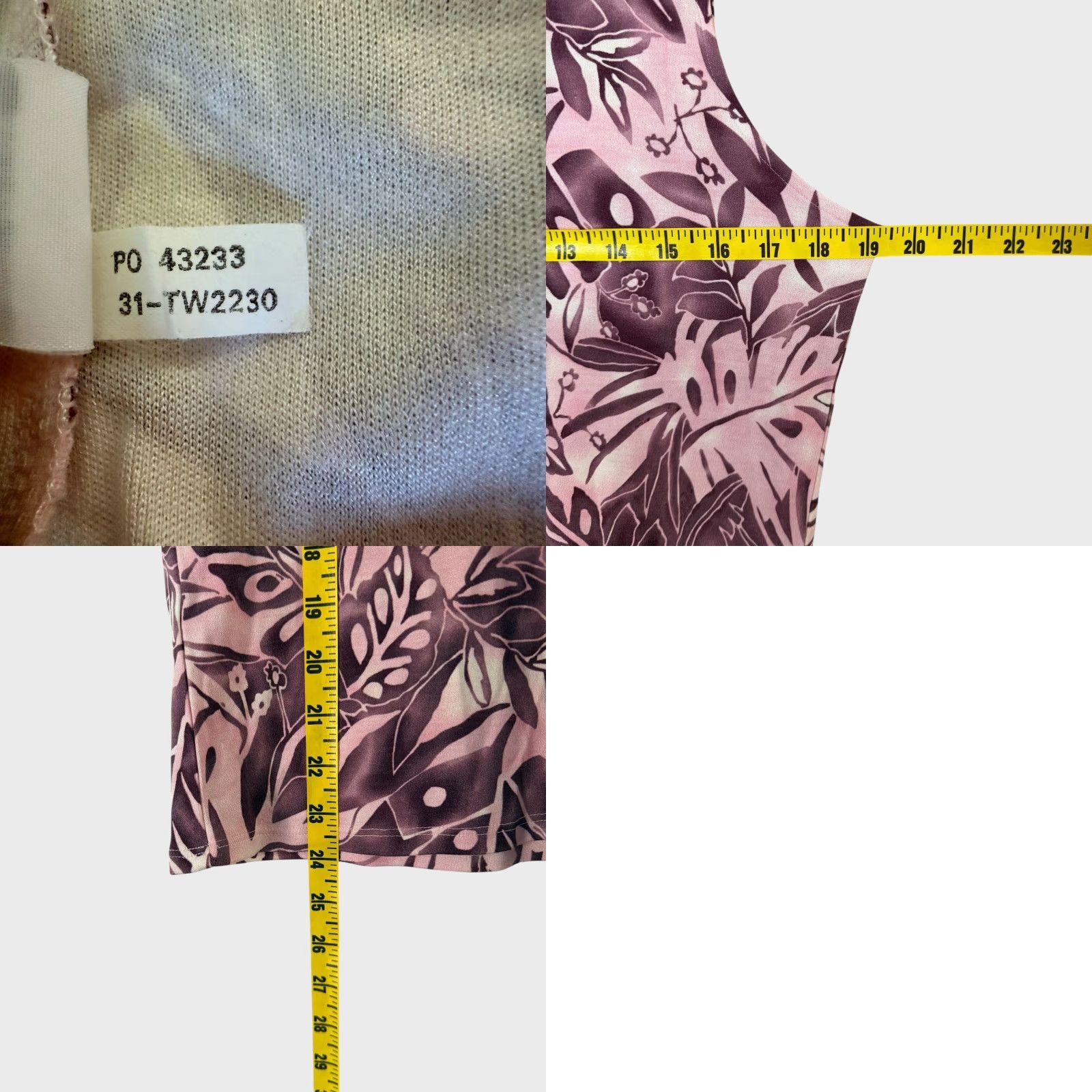 Tommy Bahama VINTAGE Tommy Bahama Women's Tank Top Sleeveless V-Neck Silk Blend Purple M Floral Tropical Hawaiian Beach Size M / US 6-8 / IT 42-44 - 8 Thumbnail