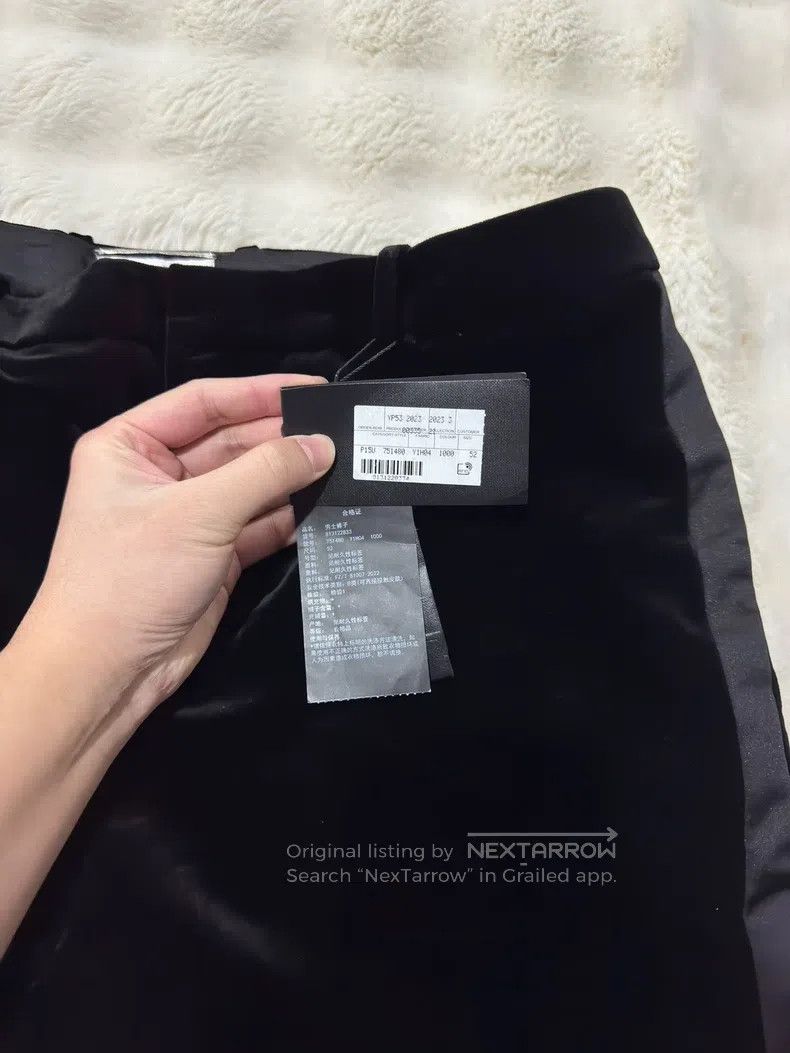 Saint Laurent Paris Saint Laurent Paris Velvet Smoking Trousers Size US 36 / EU 52 - 3 Thumbnail