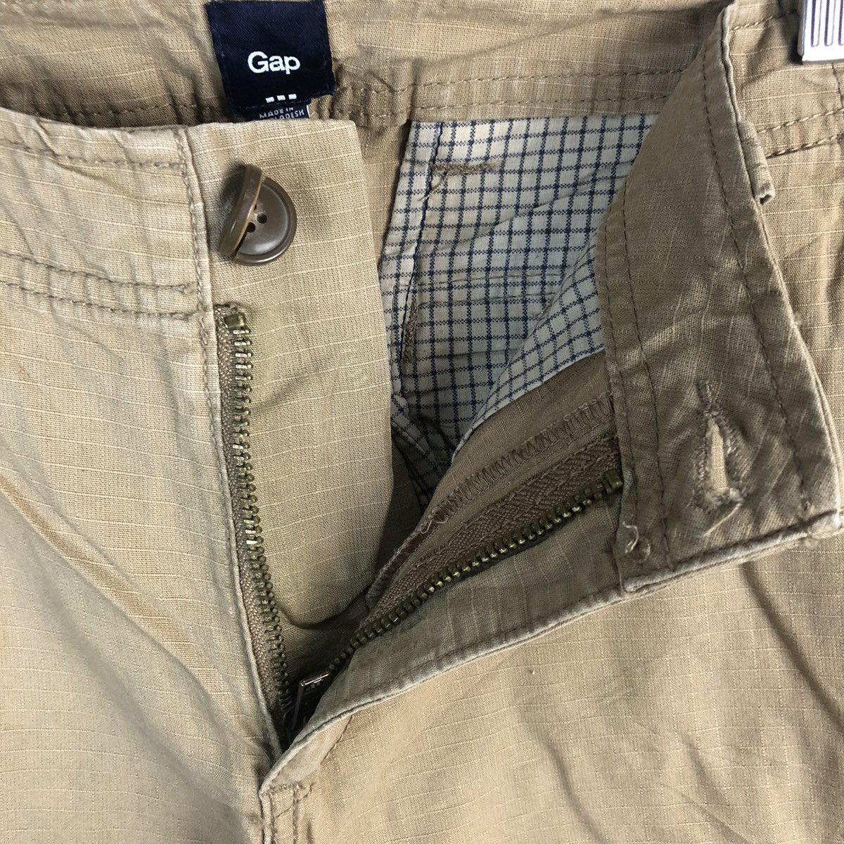 Japanese Brand DL Gap Brown Cargo Utility Multipocket Pants #C699 Size US 31 - 12 Thumbnail