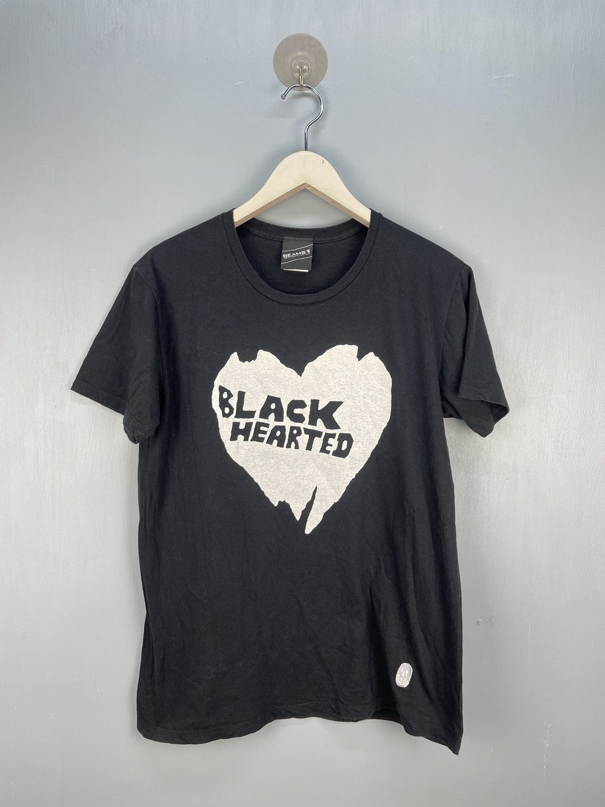 Beams Plus × Japanese Brand Beams Black Hearted t shirt Size US L / EU 52-54 / 3 - 1 Thumbnail