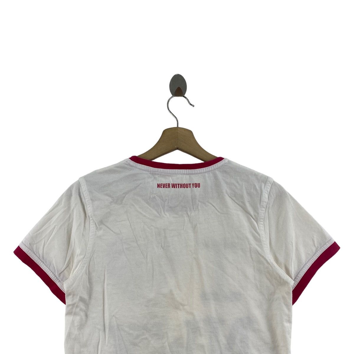 Vintage Vintage NEVER WITHOUT YOu Italia Brand Print Short Sleeve Size S / US 4 / IT 40 - 4 Thumbnail