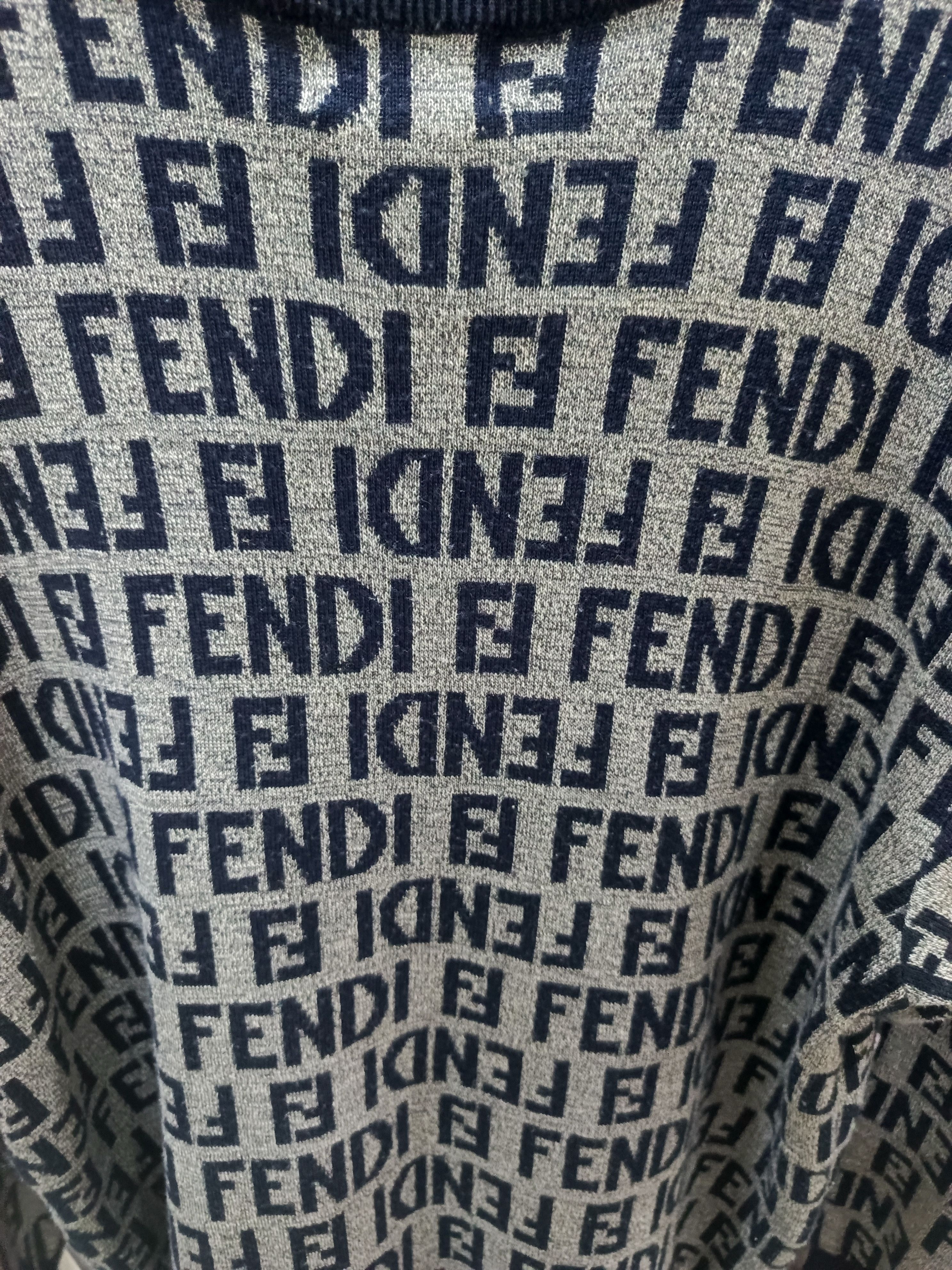 Fendi Fendi crewneck sweater with the FF logo or Zucca monogram Size US L / EU 52-54 / 3 - 9 Thumbnail