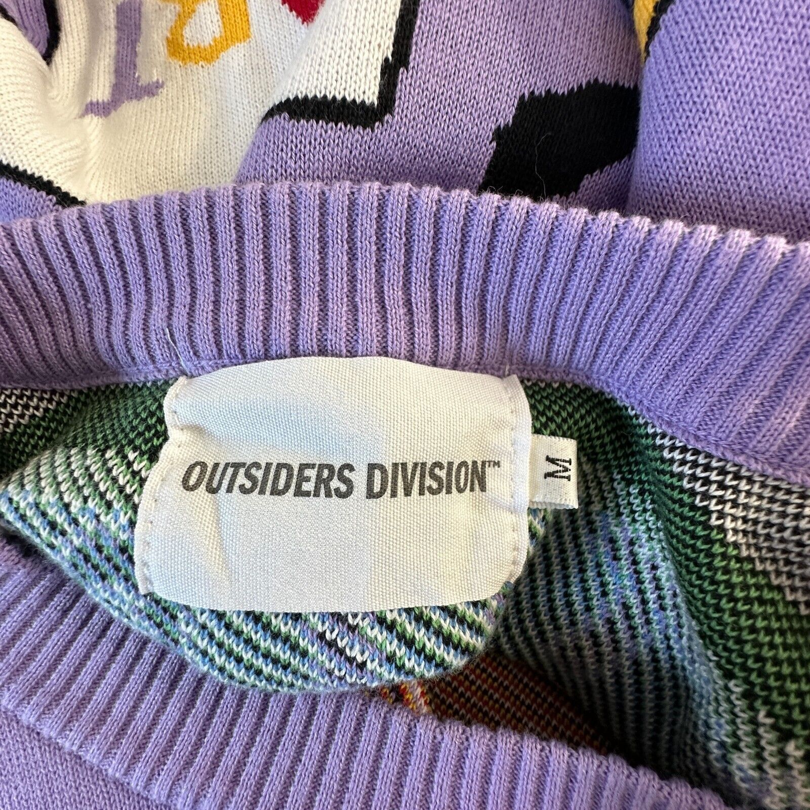 Other Outsiders Division Purple Art School Graphic Sweatshirt M Size M / US 6-8 / IT 42-44 - 9 Thumbnail