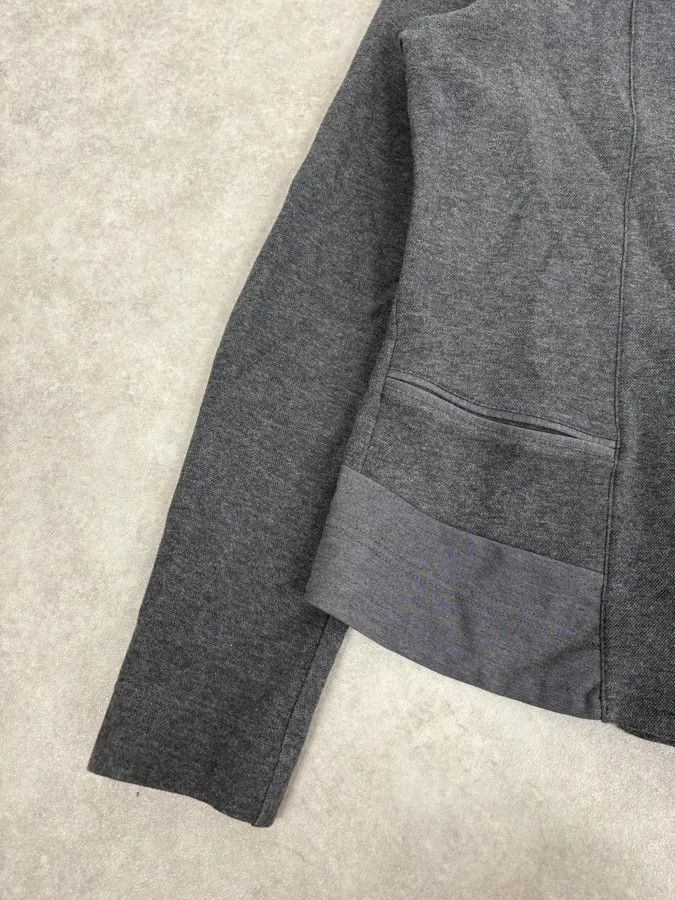 Marithe + Francois Girbaud 2000s Marithé + François Girbaud Grey Asymmetrical Blazer Jacket Size M / US 6-8 / IT 42-44 - 8 Thumbnail