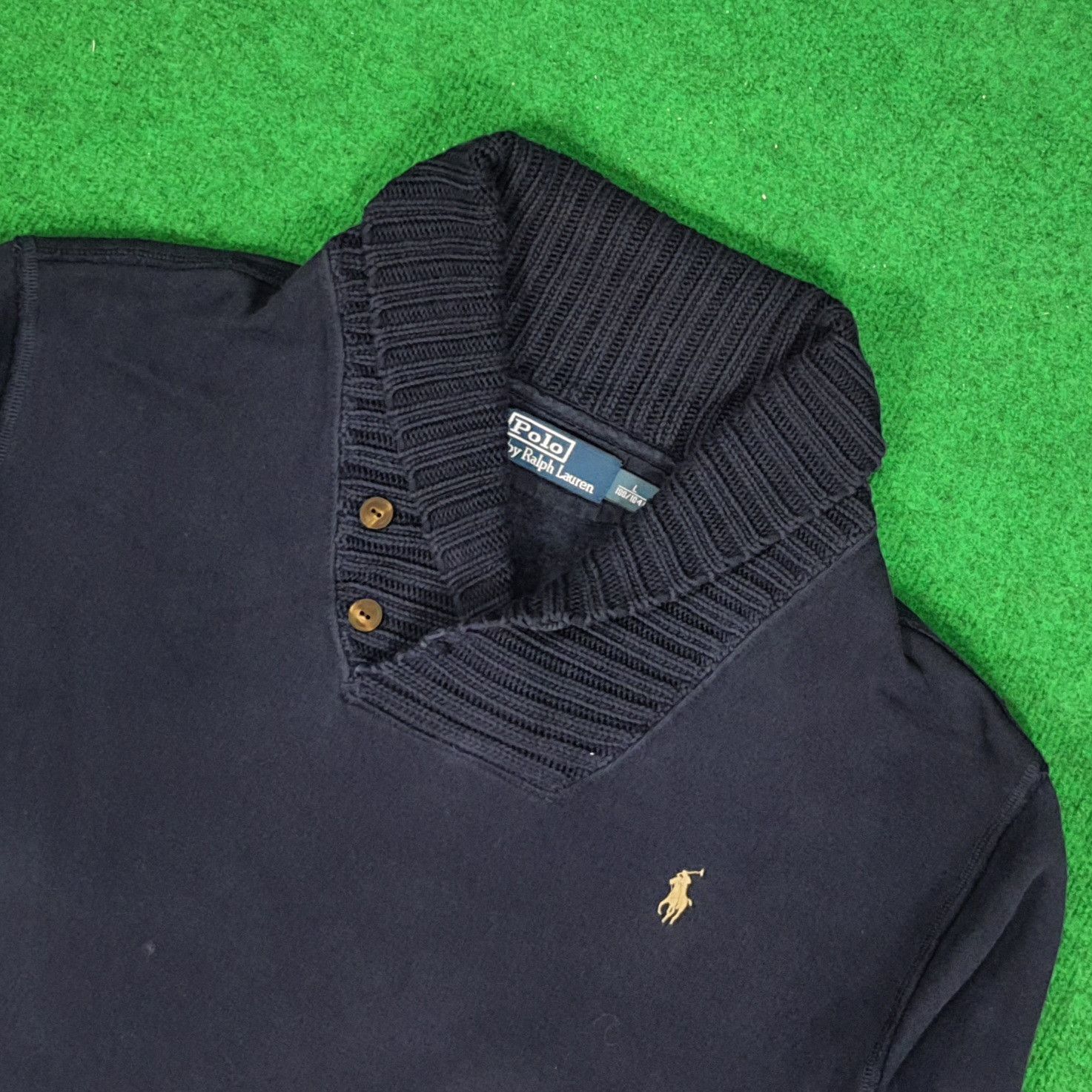 Polo Ralph Lauren × Vintage Vintage Polo by Ralph Lauren Winter Knit Style Sweatshirt Size US L / EU 52-54 / 3 - 2 Thumbnail