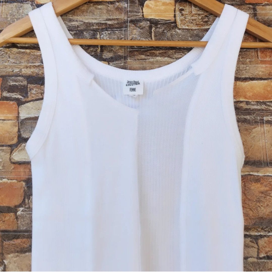 Japanese Brand × Jean Paul Gaultier Jean Paul Gaultier Femme Tank Top Size S / US 4 / IT 40 - 4 Thumbnail