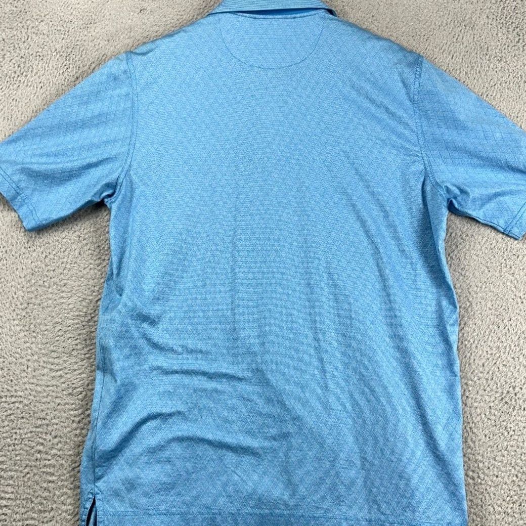 Vintage Bobby Jones Golf Polo Shirt Mens Medium Blue Geometric Casual Rugby Athletic Shirt Size US M / EU 48-50 / 2 - 3 Thumbnail
