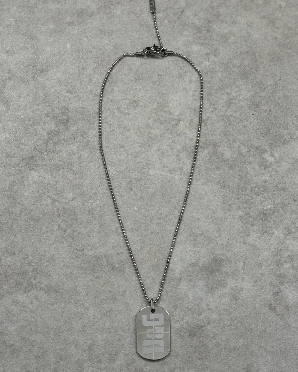 Dolce & Gabbana Dolce & Gabbana Silver Dogtag Necklace Size ONE SIZE - 1 Thumbnail