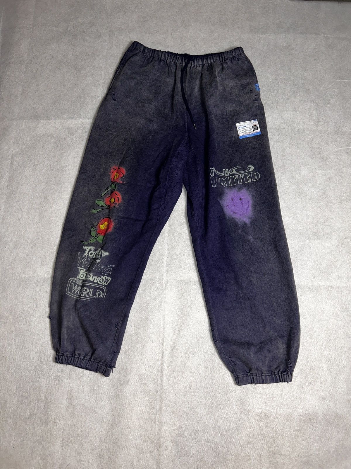 Maison MIHARA YASUHIRO Blue Maison Mihara Sweatpants Size US 36 / EU 52 - 1 Thumbnail