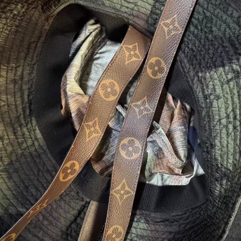 Louis Vuitton Monogram Ribbon Sun Protection Bucket Hat Q10 Size ONE SIZE - 4 Thumbnail