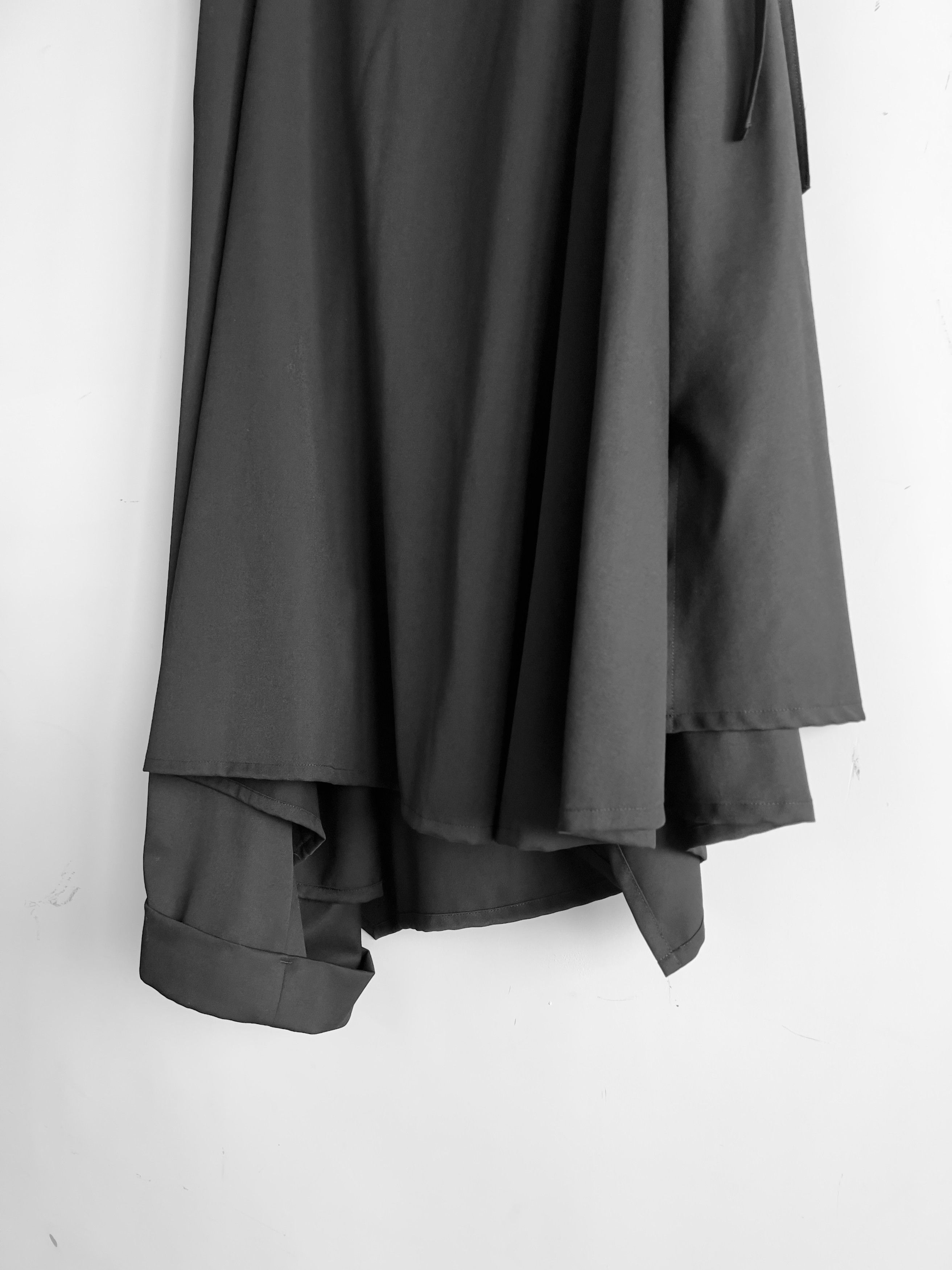 Yohji Yamamoto Yohji Yamamoto Femme - Rayon Asymmetrical Draped Skirt Size 24" / US 00 / IT 34 - 3 Thumbnail