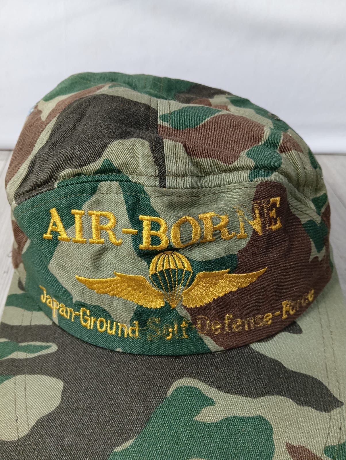 Vintage Vintage cap AIR BORNE JAPAN GROUND SOLF DEFENCE FORCE Size 38 - 1 Thumbnail