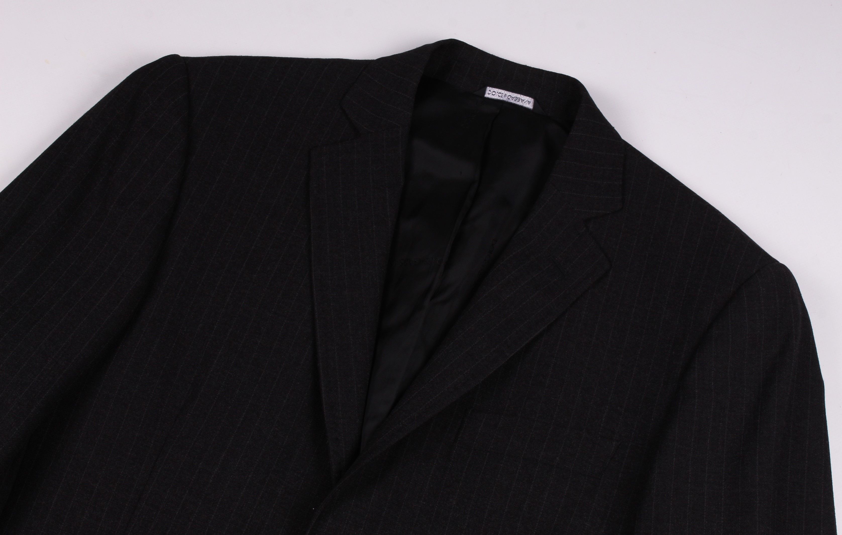 Dolce & Gabbana Dolce & Gabbana Striped Wool Blend 2 Buttons Blazer Size 48R - 2 Thumbnail