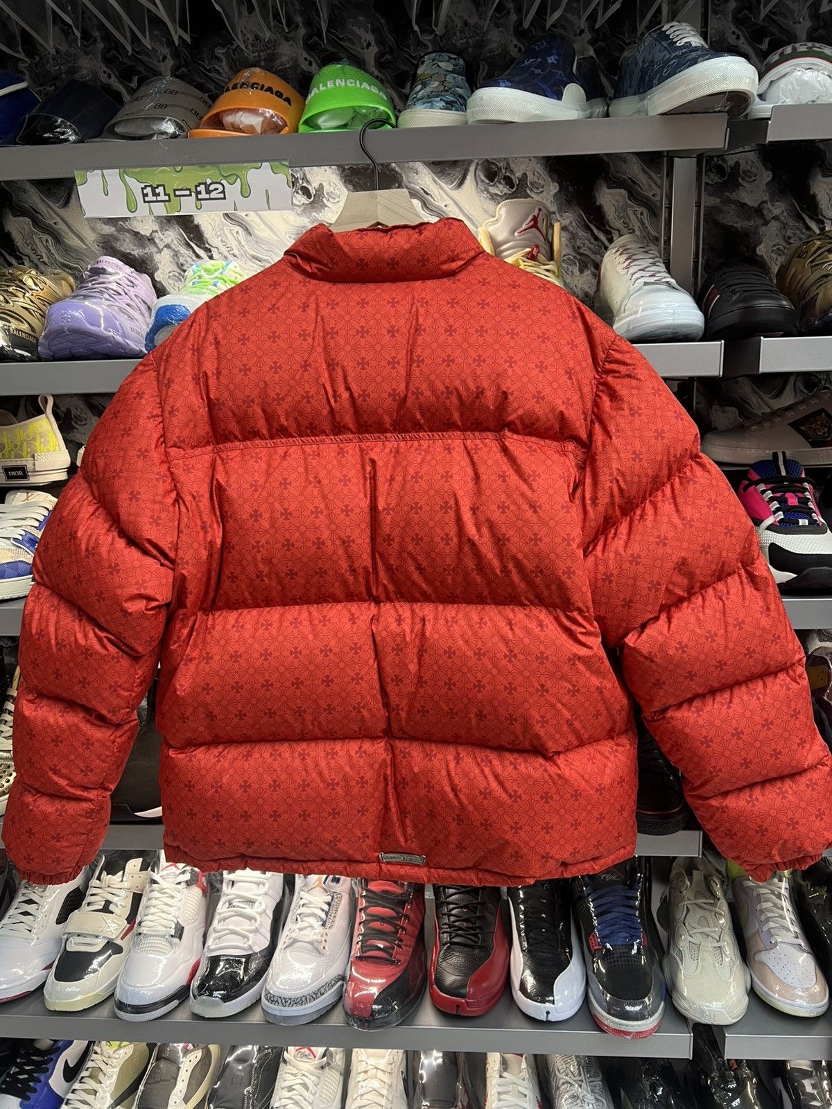 Chrome Hearts Chrome Hearts Red Monogram Cross Pattern Puffer Down Jacket Size US XL / EU 56 / 4 - 2 Thumbnail