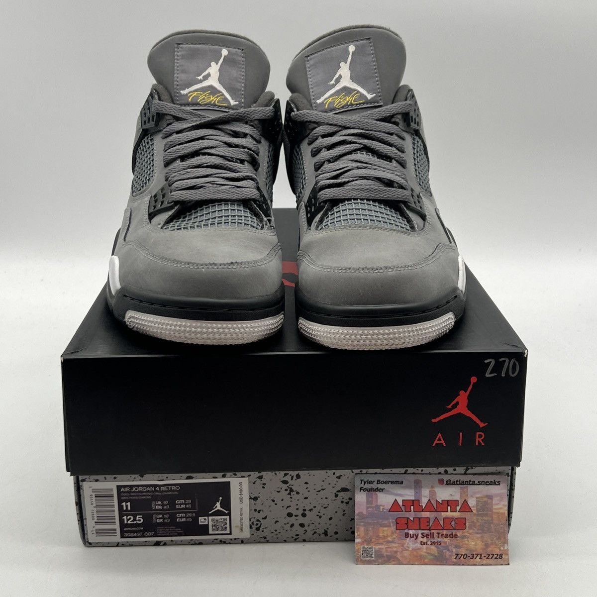 Jordan Brand Air Jordan 4 cool grey Size US 11 / EU 44 - 2 Thumbnail