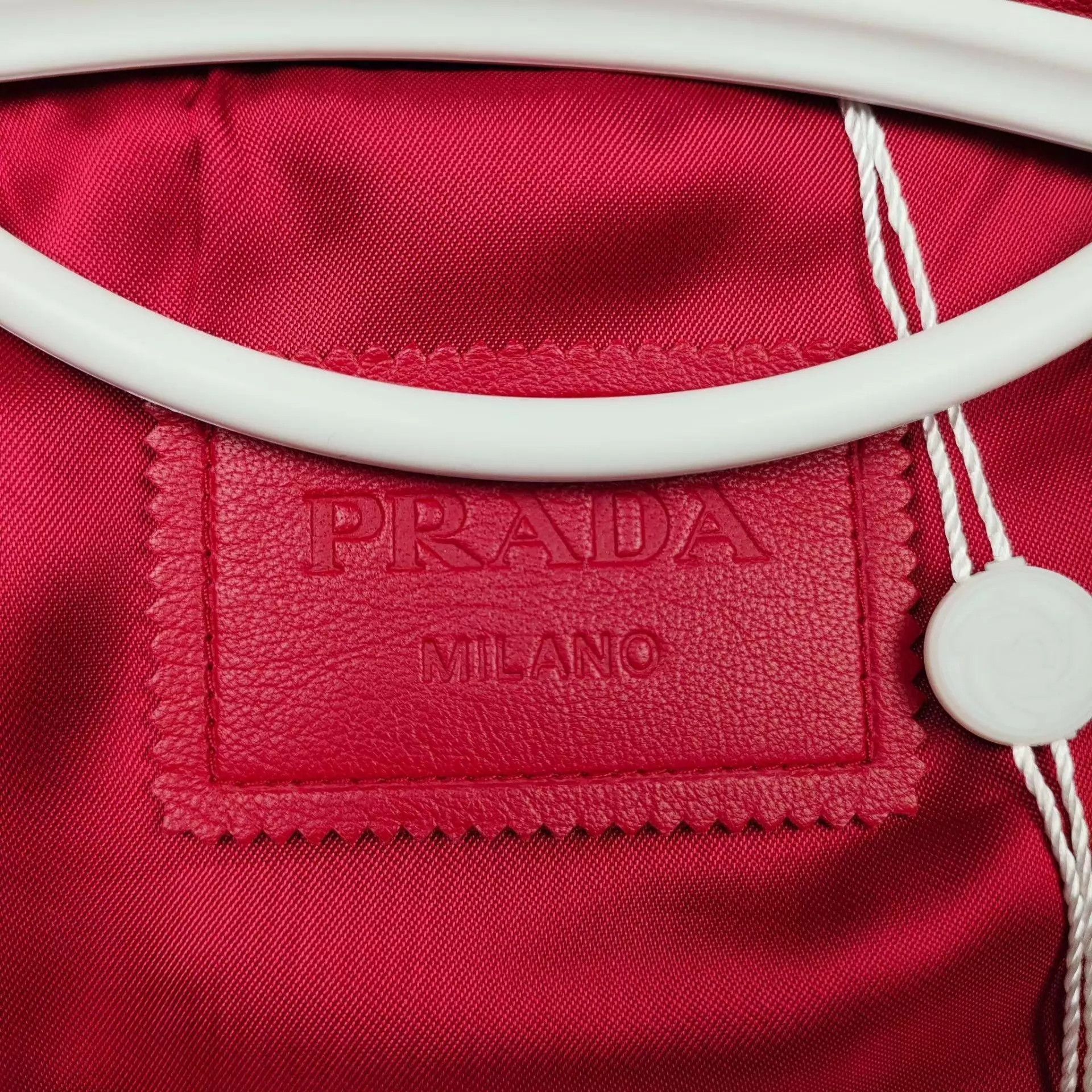 Prada Prada cowhide red moto jacket size 160 95 new Size XS / US 0-2 / IT 36-38 - 7 Thumbnail