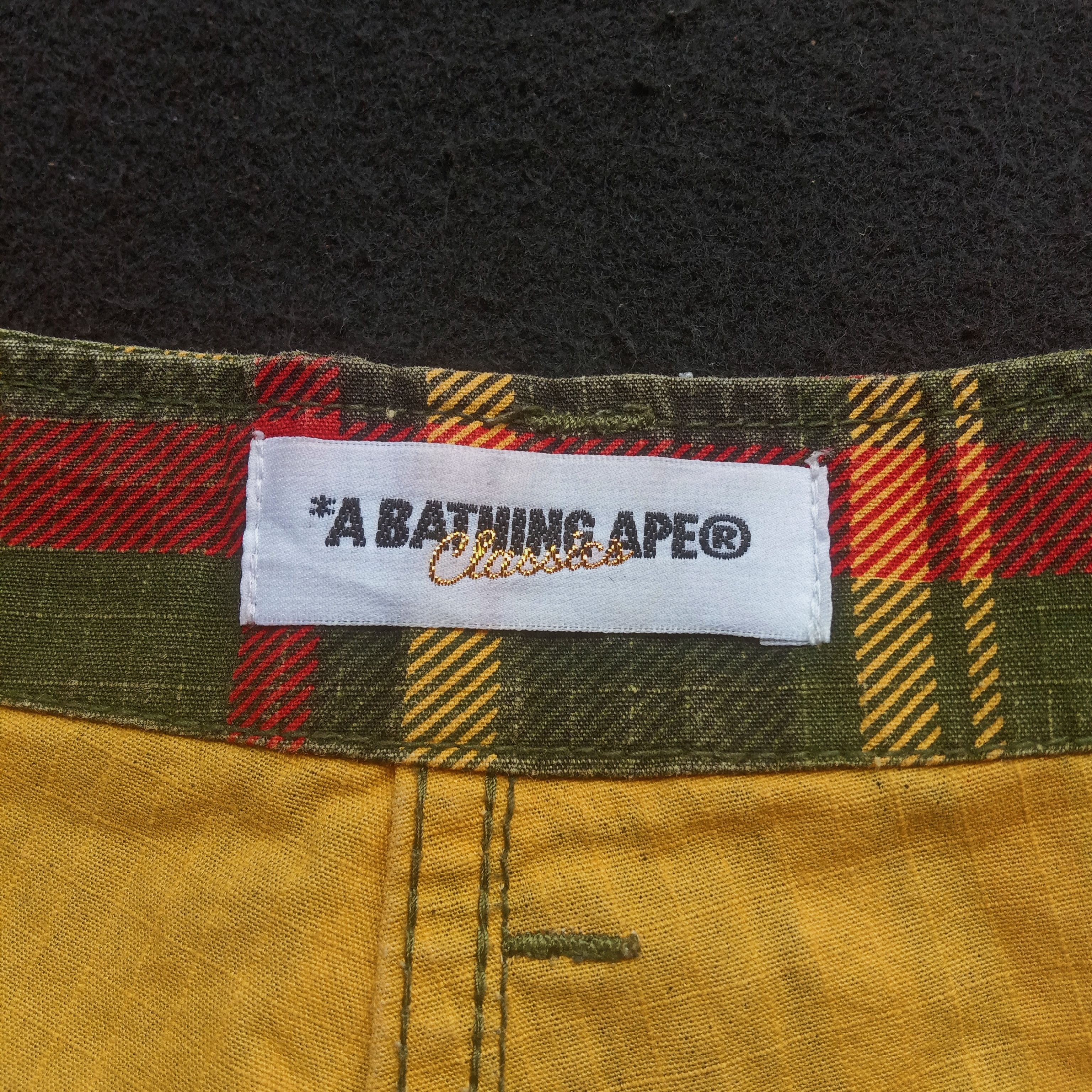 Bape 2008 Bape x Isetan Check Cargo Shorts Size US 32 / EU 48 - 10 Thumbnail