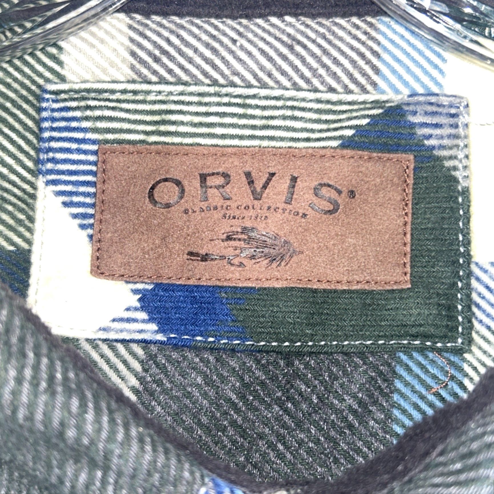 Orvis Orvis Shirt Mens 2XL Flannel Plaid Long Sleeve Button-Up Pockets Multicolor Casual Workwear Travel Size US XXL / EU 58 / 5 - 3 Thumbnail