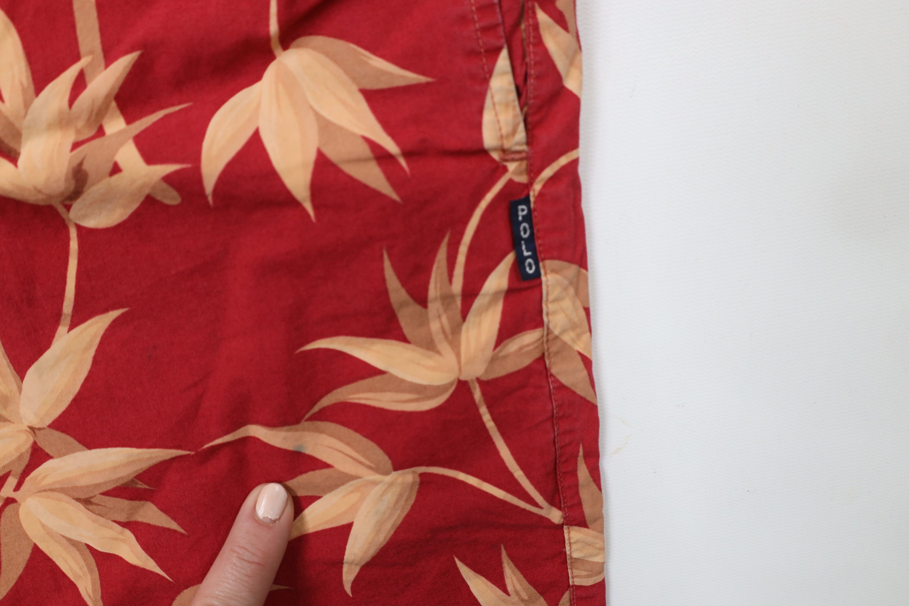 Ralph Lauren × Vintage Vintage 90s Ralph Lauren Flower Lined Shorts Trunks USA Size US 36 / EU 52 - 6 Thumbnail