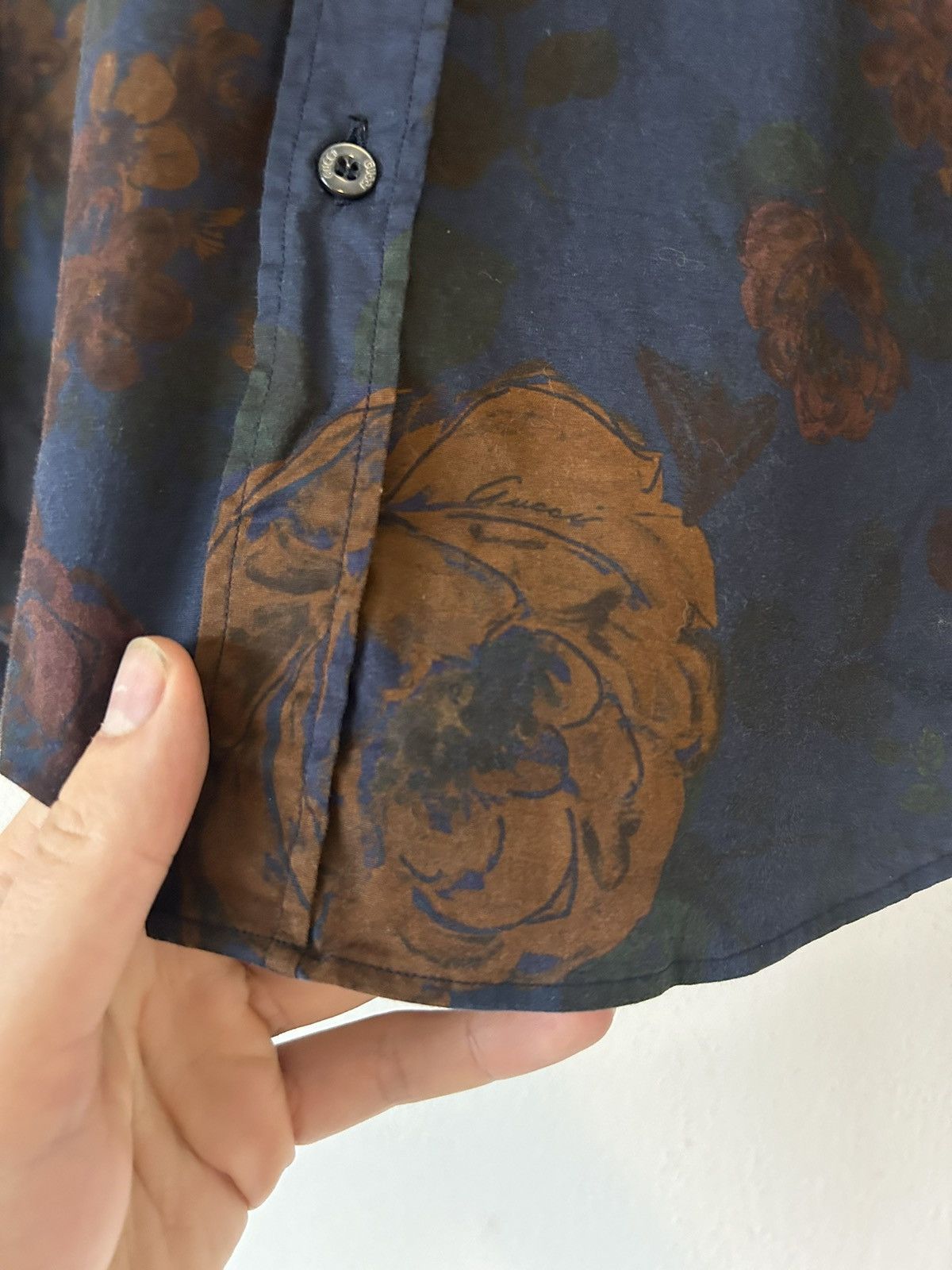 Gucci Gucci Slim Fit Floral Shirt Size US M / EU 48-50 / 2 - 5 Thumbnail