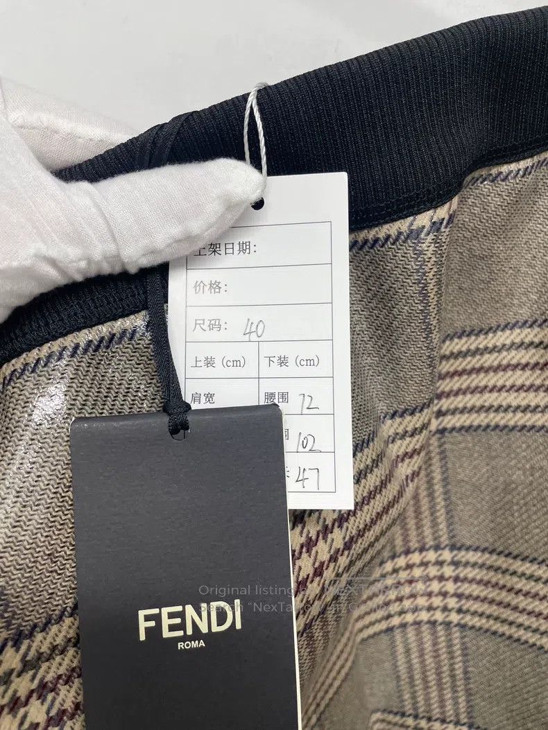 Fendi Fendi Checked Leather Skirt Size 26" / US 2 / IT 38 - 3 Thumbnail
