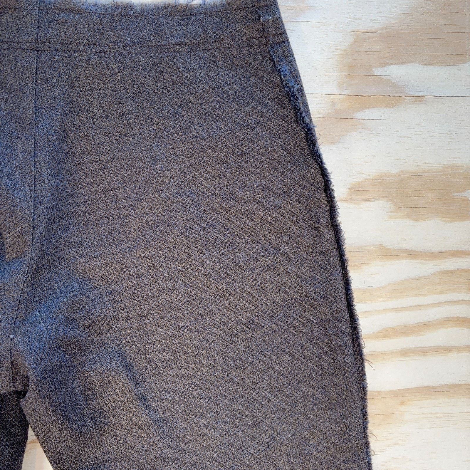 Other Rutzou Wool Fringe Pants Womens EU 40 Brown Tweed Cropped Size 30" / US 8 / IT 44 - 8 Thumbnail
