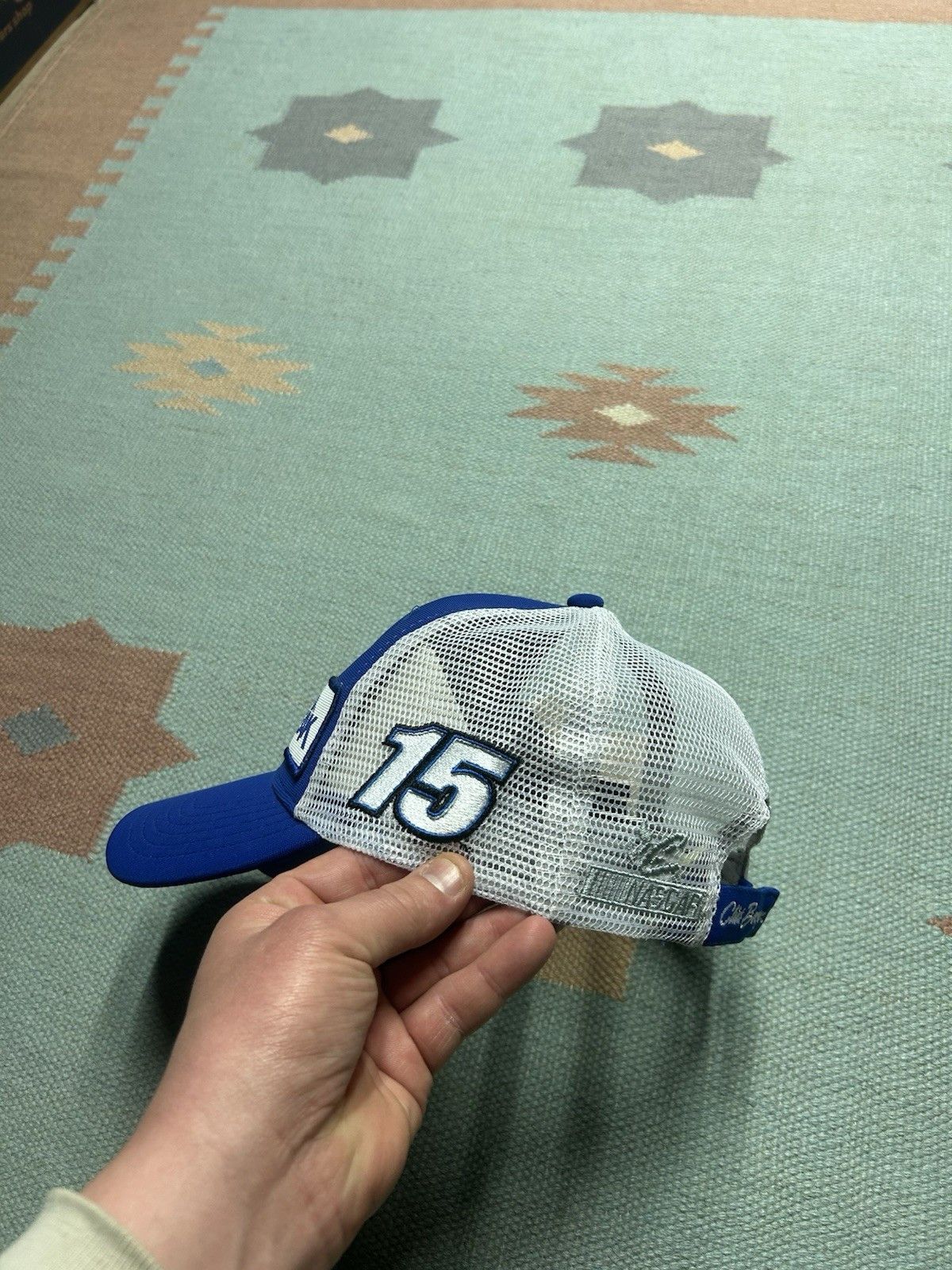 Vintage Clint Bowyer Strapback hat nascar racing peak oil patch NOS Size ONE SIZE - 3 Thumbnail