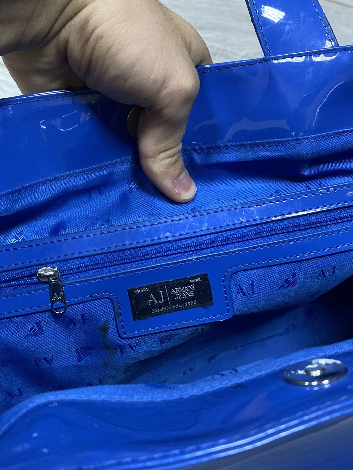 Armani Armani vintage big logo bag handle Size ONE SIZE - 7 Thumbnail