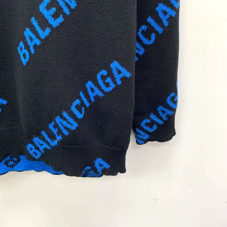 Balenciaga Balenciaga Black logo letter bullet screen full of cotton Size S / US 4 / IT 40 - 4 Thumbnail