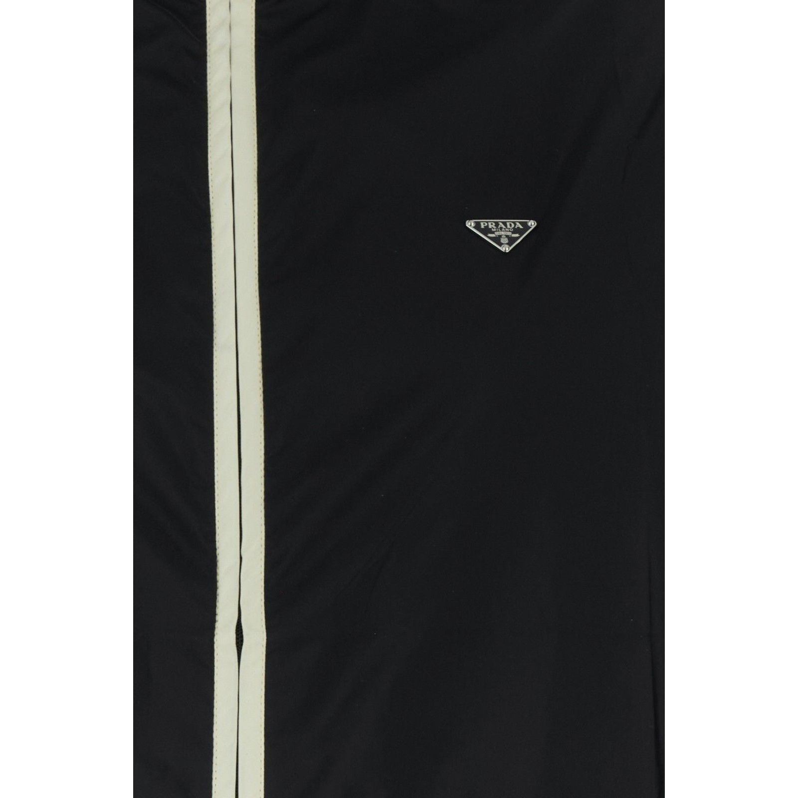 Prada PRADA Black Re-Nylon Windbreaker Jacket New & Authentic (Wom Size M / US 6-8 / IT 42-44 - 3 Thumbnail