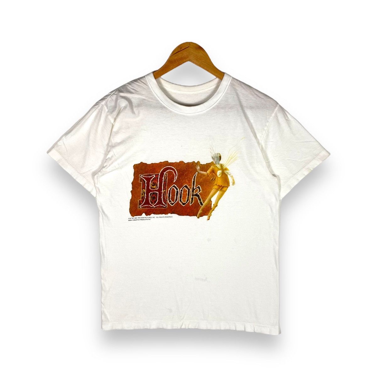 Sony × Vintage VINTAGE 1991 HOOK PETER PAN TINKER BELL MOVIE SONY PROMO TEE Size US S / EU 44-46 / 1 - 1 Thumbnail