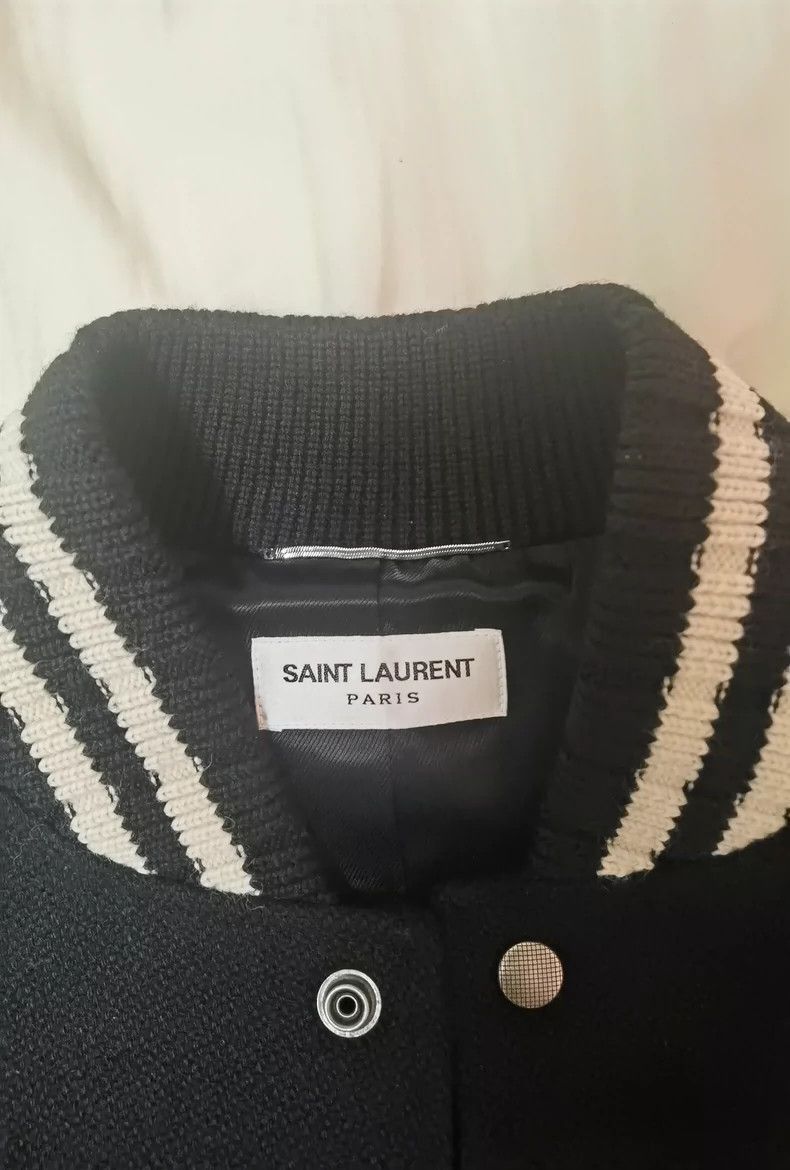 Saint Laurent Paris Saint Laurent Paris Wool Signature Baseball Jacket-2506 Size US M / EU 48-50 / 2 - 3 Thumbnail