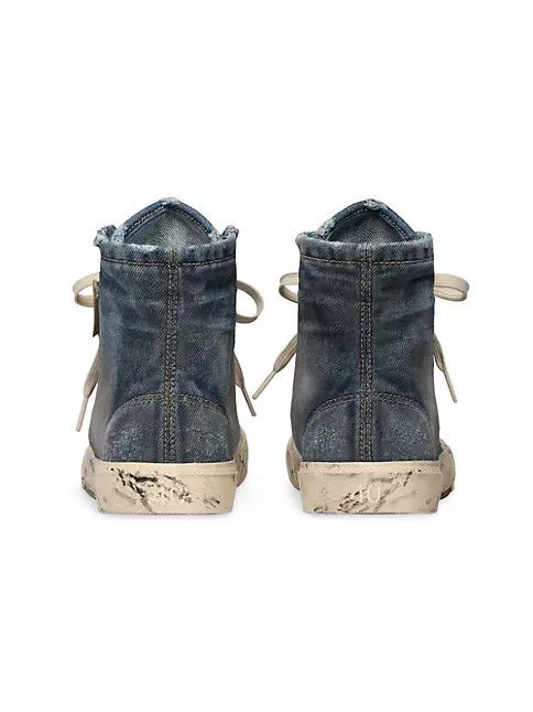 Balenciaga o1mt1gz0924 Paris High Top Sneaker in Blue Size US 14 / EU 47 - 5 Thumbnail