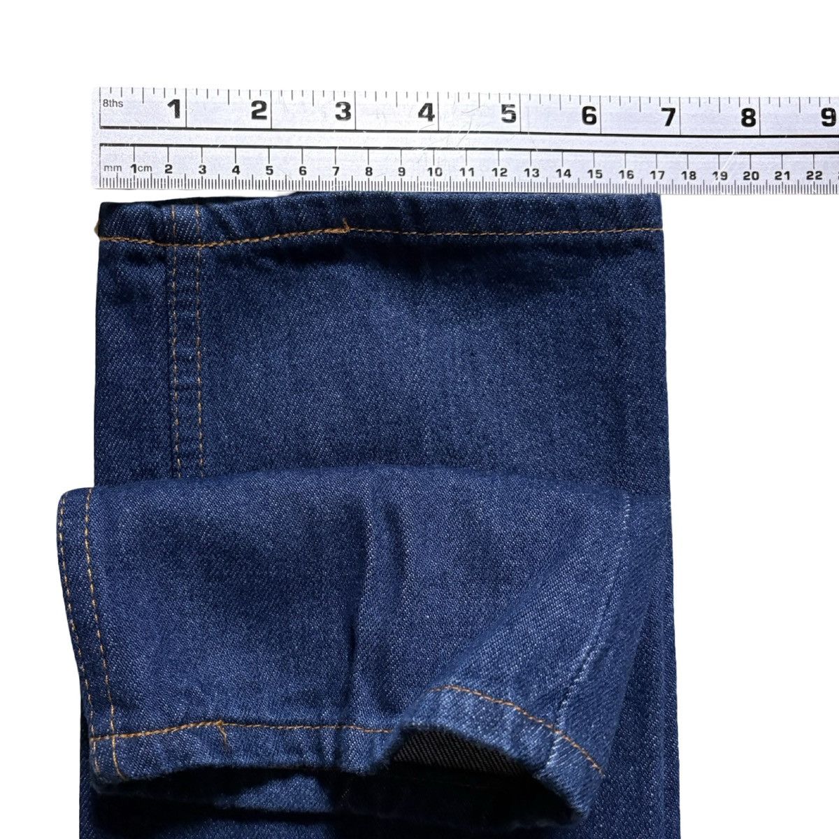 Levi's Vintage 80's Levi's 0718 Girls Jeans 22x28 10 Dark Wash NOS Size 22" - 7 Thumbnail