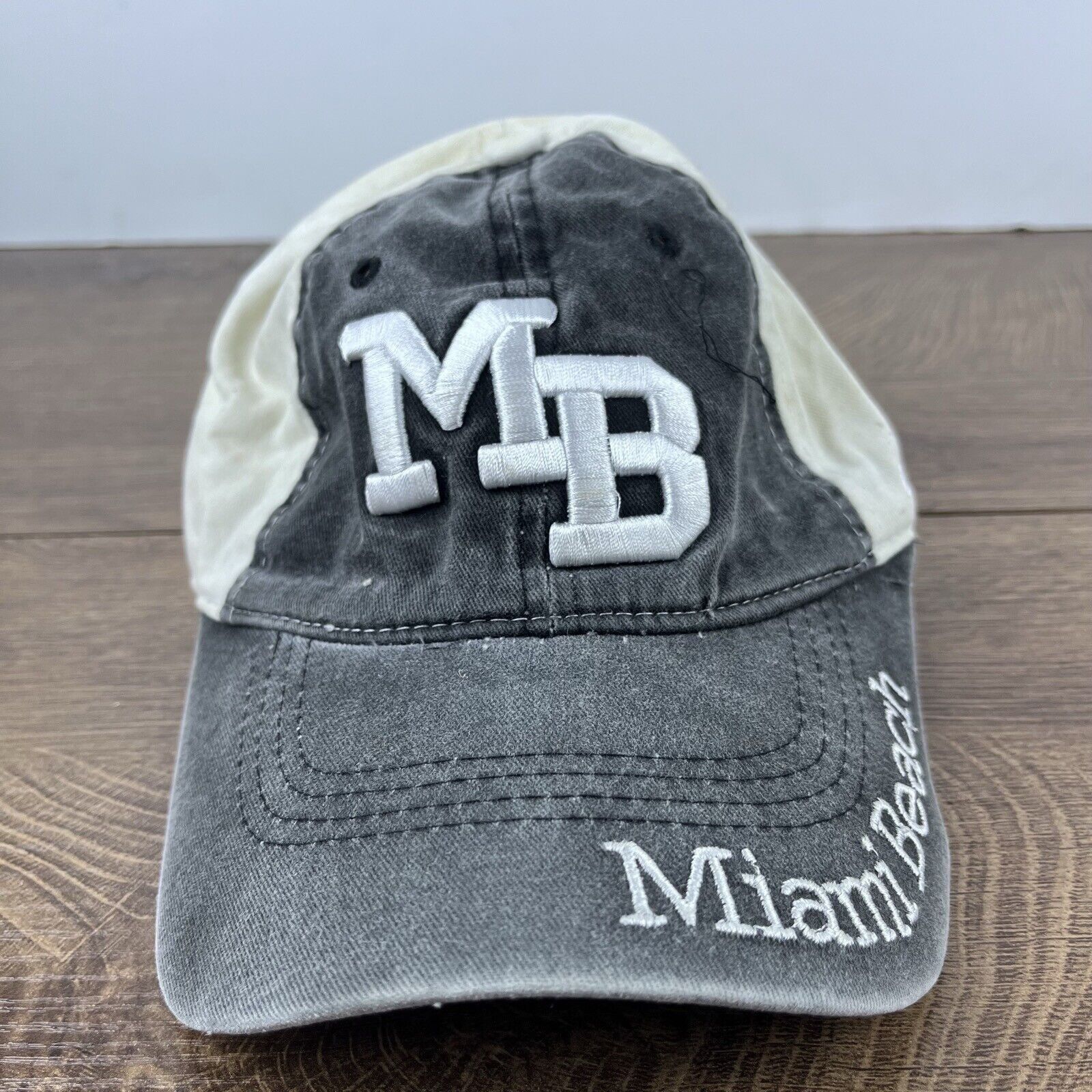 Other Miami Beach Hat Miami Beach Florida Hat Gray Adjustable Hat Size ONE SIZE - 3 Thumbnail