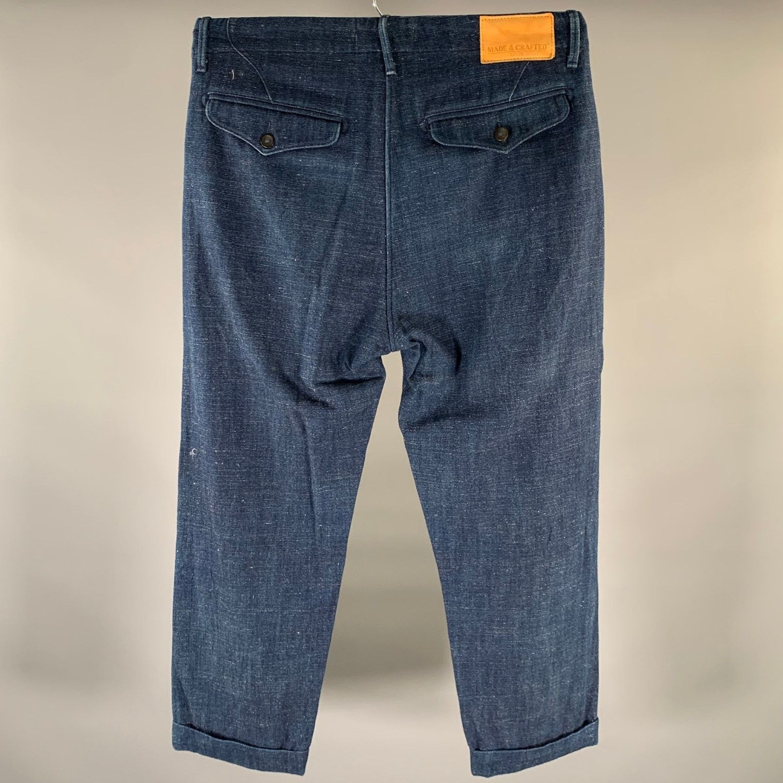 Other MADE & CRAFTED Size 31 Navy Heather Button Fly Casual Pants Size US 31 - 3 Thumbnail