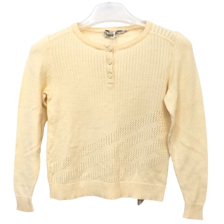 Dior Christian Dior Beige Knit Sweater Size M Size M / US 6-8 / IT 42-44 - 1 Thumbnail