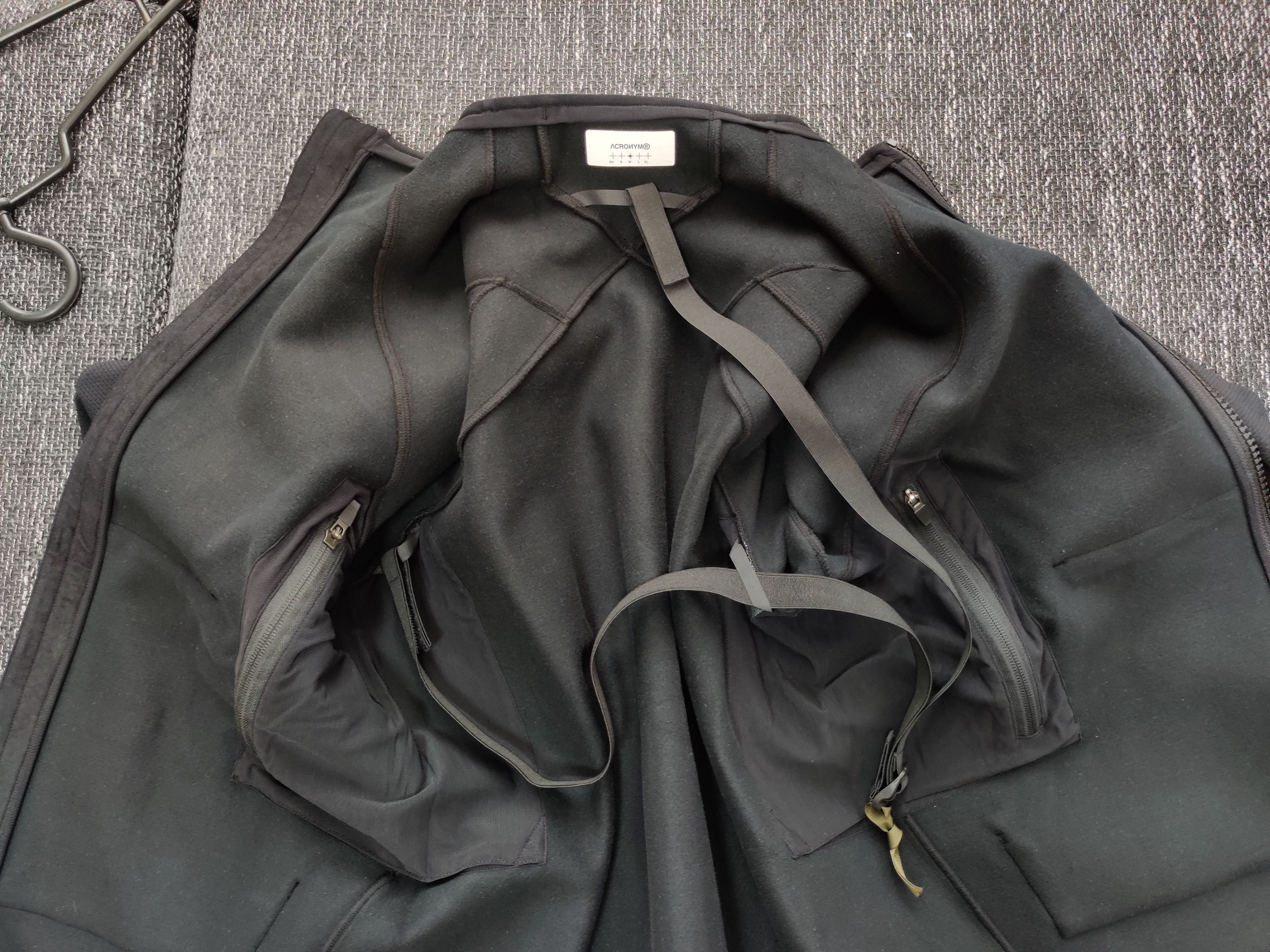 Mサイズ ACRONYM 初期 CH-J3B Schoeller チェコ製 Acronym NEW Acronym J97-SS Schoeller black full-zip jacket